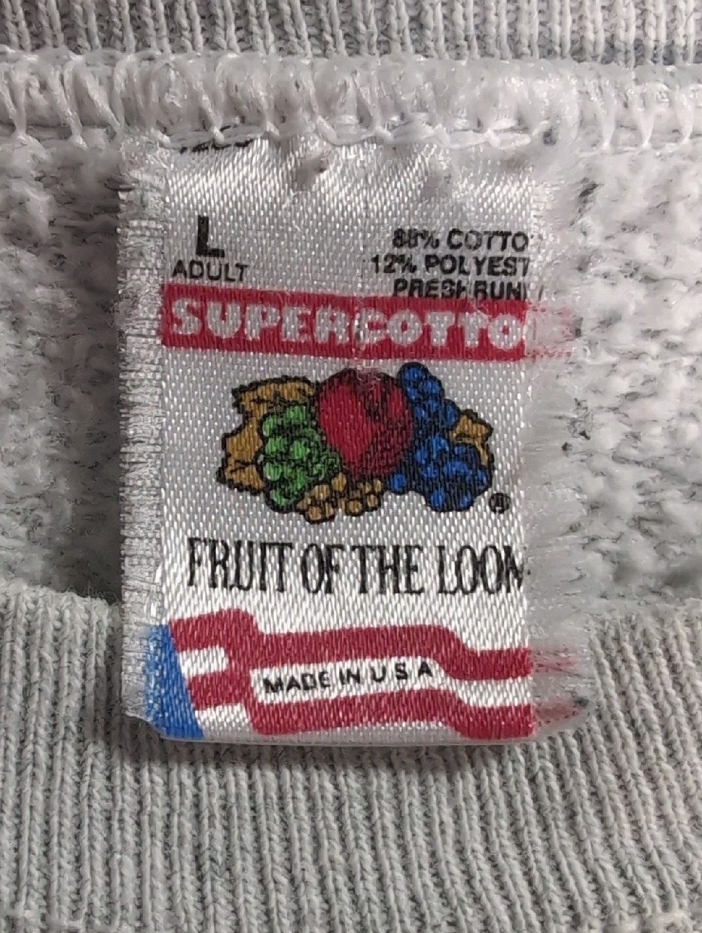 Vintage 1995 Wisconsin Badgers Hall of Fame Bowl Sweatshirt Size L Supercotton - Picture 3 of 10